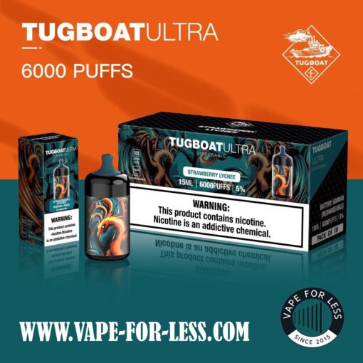 tugboat-ultra-6000-puffs-strawberry-lychee