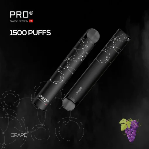 SWISS PRO DISPOSABLE POD SYSTEM Grape - 1500 PUFFS - 20 MG