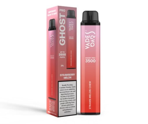 Vape Bar Ghost Pro 3500 Puffs Disposable Vape STRAWB-MELON CHEW