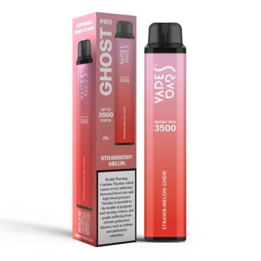 Vape Bar Ghost Pro 3500 Puffs Disposable Vape STRAWB-MELON CHEW