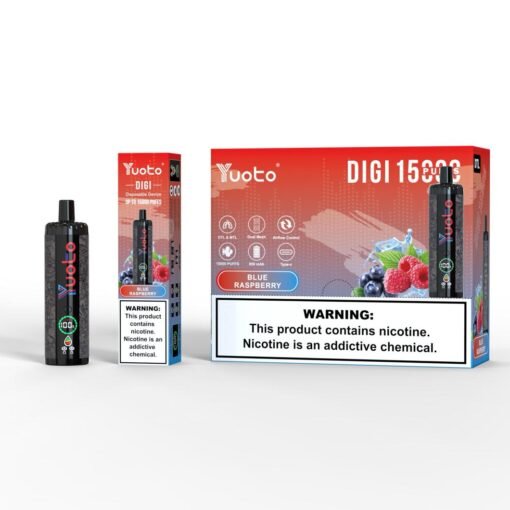 Yuoto DIGI 15000 Puffs Blue Raspberry Disposable Vape In Dubai