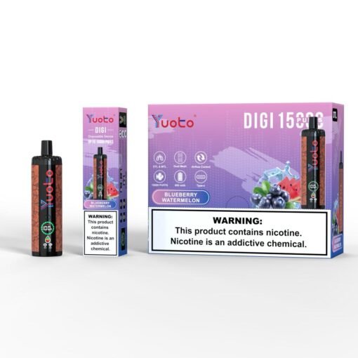 Yuoto DIGI 15000 Puffs Blueberry watermelon Disposable Vape In Dubai