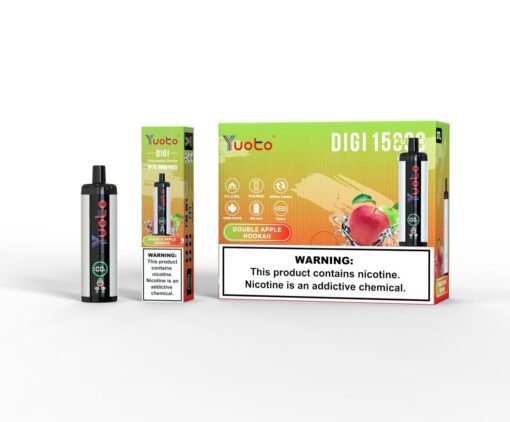 Yuoto DIGI 15000 Puffs Double Apple Hookah Disposable Vape In Dubai