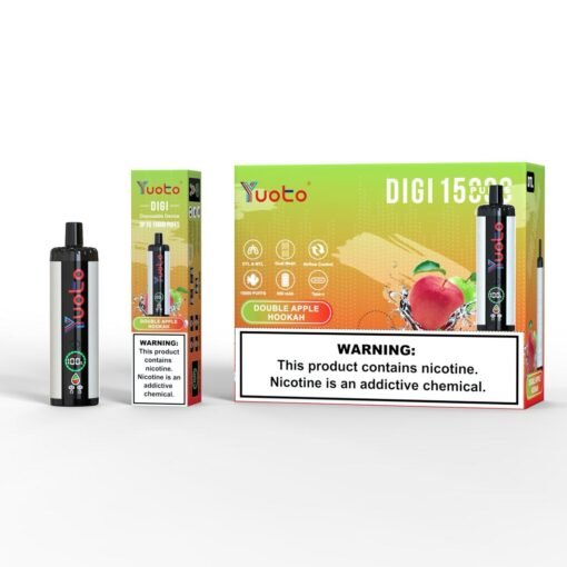 Yuoto DIGI 15000 Puffs Double Apple Hookah Disposable Vape In Dubai