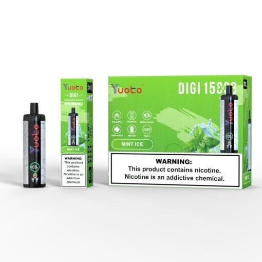 Yuoto DIGI 15000 Puffs Mint Ice Disposable Vape In Dubai