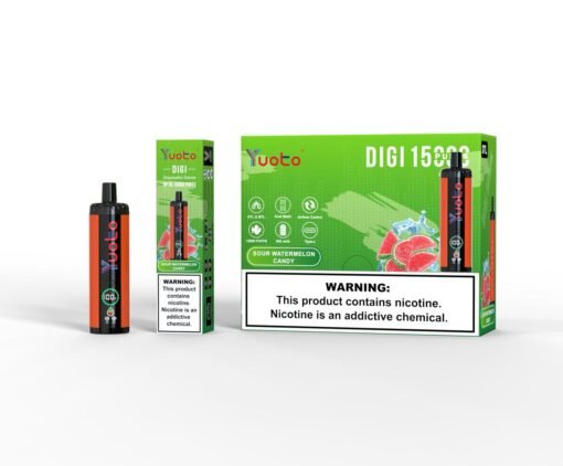 Yuoto DIGI 15000 Puffs Sour Watermelon Candy Disposable Vape In Dubai