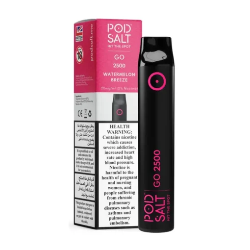 POD SALT GO WATERMELON BREEZE-20MG/ML-2500 PUFFS