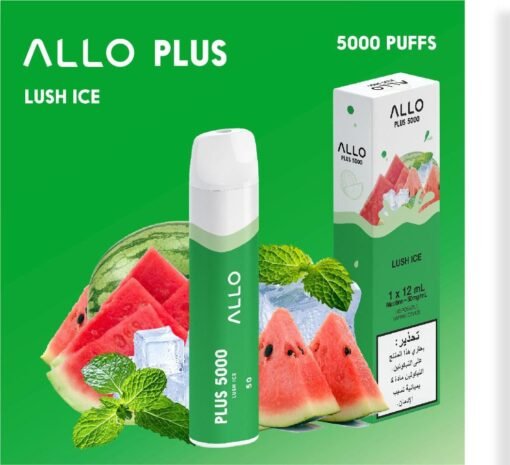 ALLO PLUS 5000 PUFFS LUSH ICE DISPOSABLE VAPE IN UAE